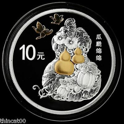 China 2016 Gold and Silver Coins -Chinese Auspicious Culture - Gua Die Mian Mian - Fresh Stock Dated October 2025