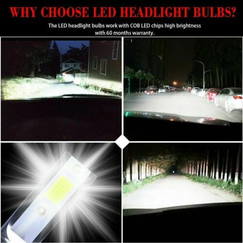 H8 H9 H11 LED Headlight Bulbs Motorcycle For Ninja ZX6R ZX10R ZX14R Suzuki GSXR - Fresh Stock Dated October 2025