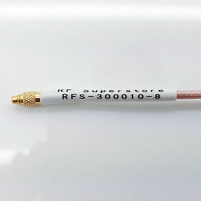 MMCX Male (Plug) to SMA Female (Jack) RG316/U Coaxial Cable Assembly, 8 inch - Fresh Stock Dated October 2025