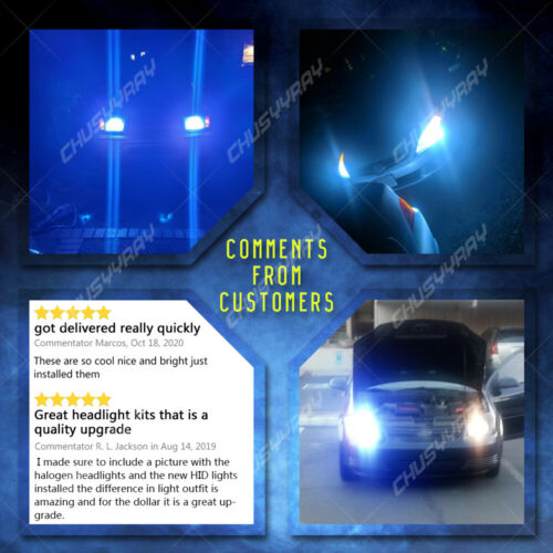 H7 H9 For Suzuki GSXR600 2006-2007 2011-2018 LED 20000LM Headlight 8000K 4x Bulb - Fresh Stock Dated October 2025