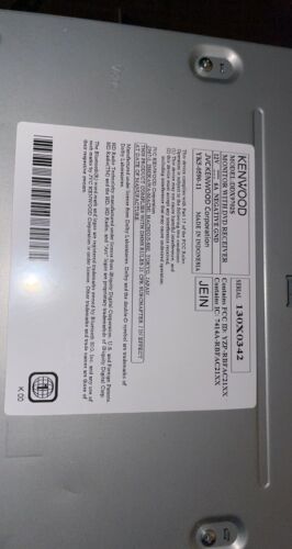 Kenwood Ddx9702s. DVD player - Fresh Stock Dated October 2025