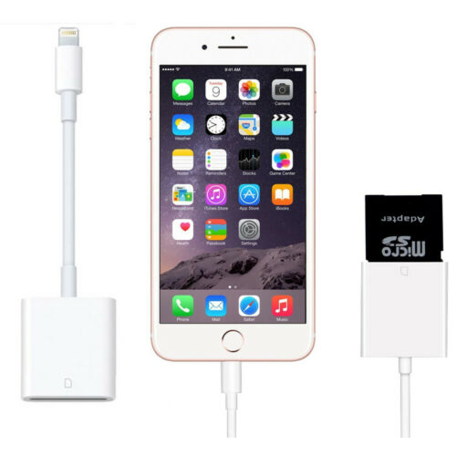 For iPad iPod Iphone IOS Reader Read SD Memory Card Adapter For Camera Card US - Fresh Stock Dated October 2025