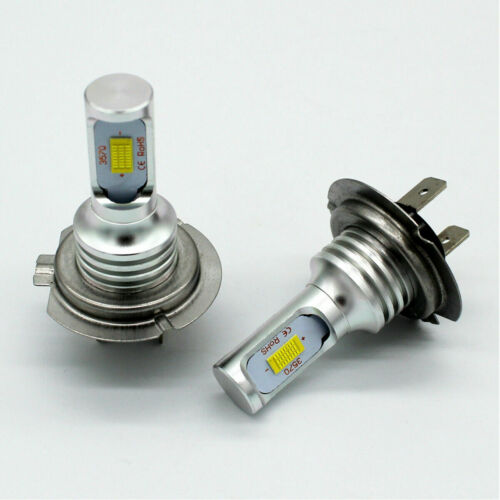 2x H7 Motorcycle LED Headlight Bulb Kit High/Low Beam 30W 3600LM 6000K White CSP - Fresh Stock Dated October 2025
