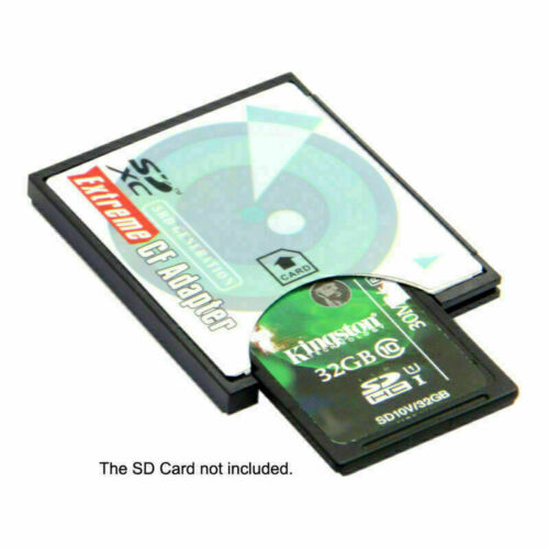 Xiwai SD to CF Adapter SDHC SDXC to 3.3mm Compact Flash Memory Converter - Fresh Stock Dated October 2025