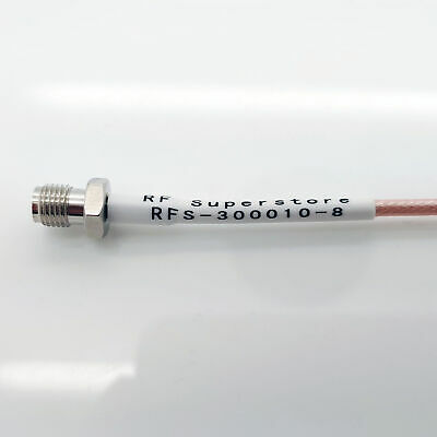 MMCX Male (Plug) to SMA Female (Jack) RG316/U Coaxial Cable Assembly, 8 inch - Fresh Stock Dated October 2025
