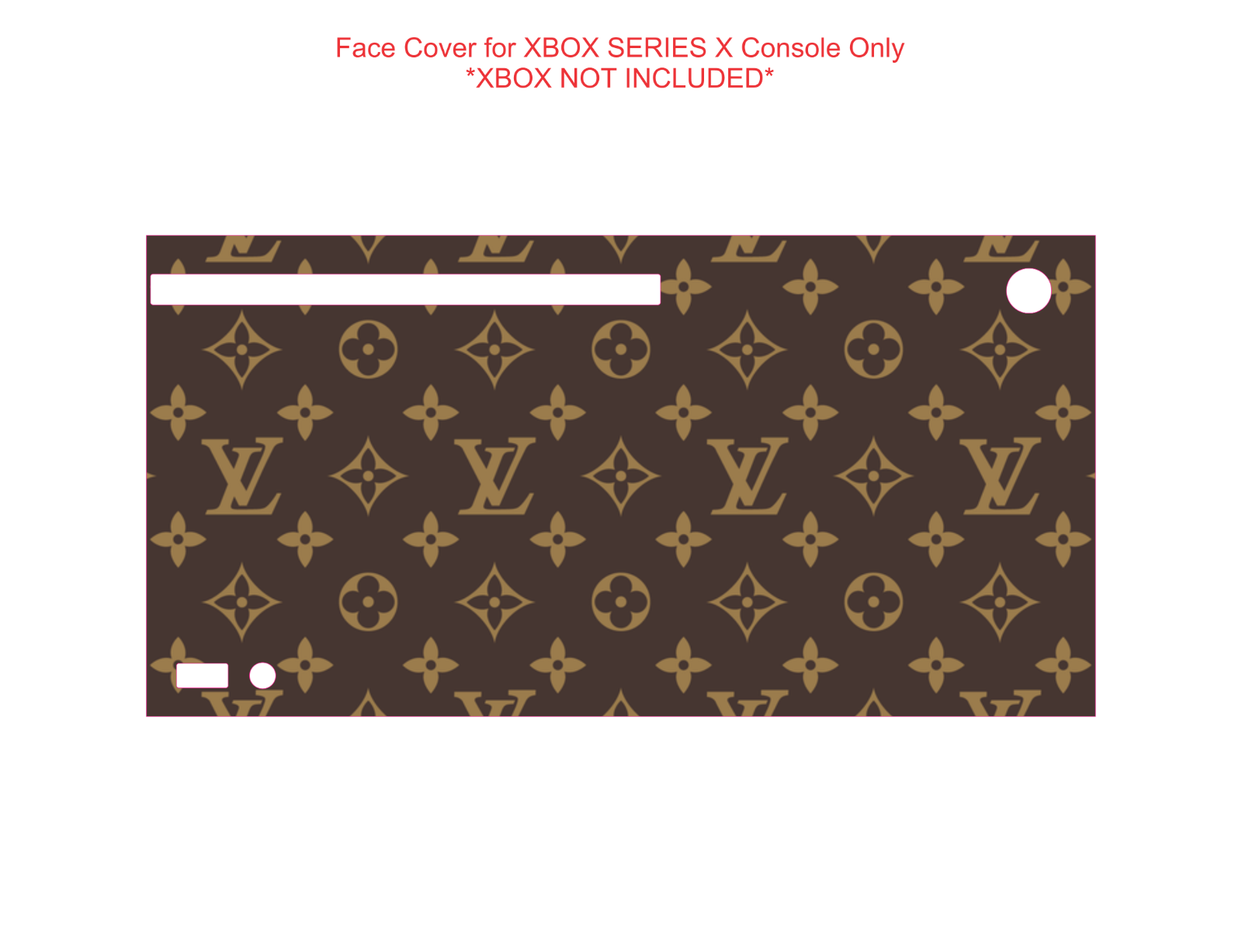 Wrap Skin Decal For XBOX SERIES X CONSOLE - Designer Fashion Luxury French L V - Fresh Stock Dated October 2025