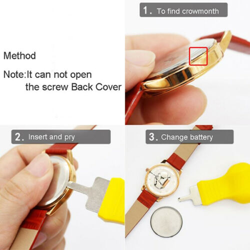 Watch Back Cover Case Opener Removal Battery Change Watchmaker Repair Tool Kit - Fresh Stock Dated October 2025