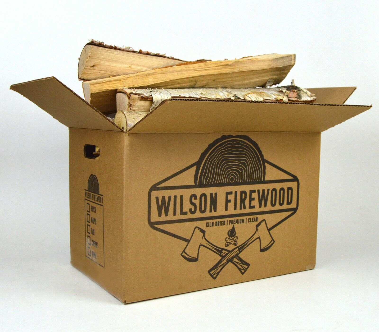 Split Firewood - Birch, Maple, Oak, Apple, or Cherry - Fresh Stock Dated October 2025