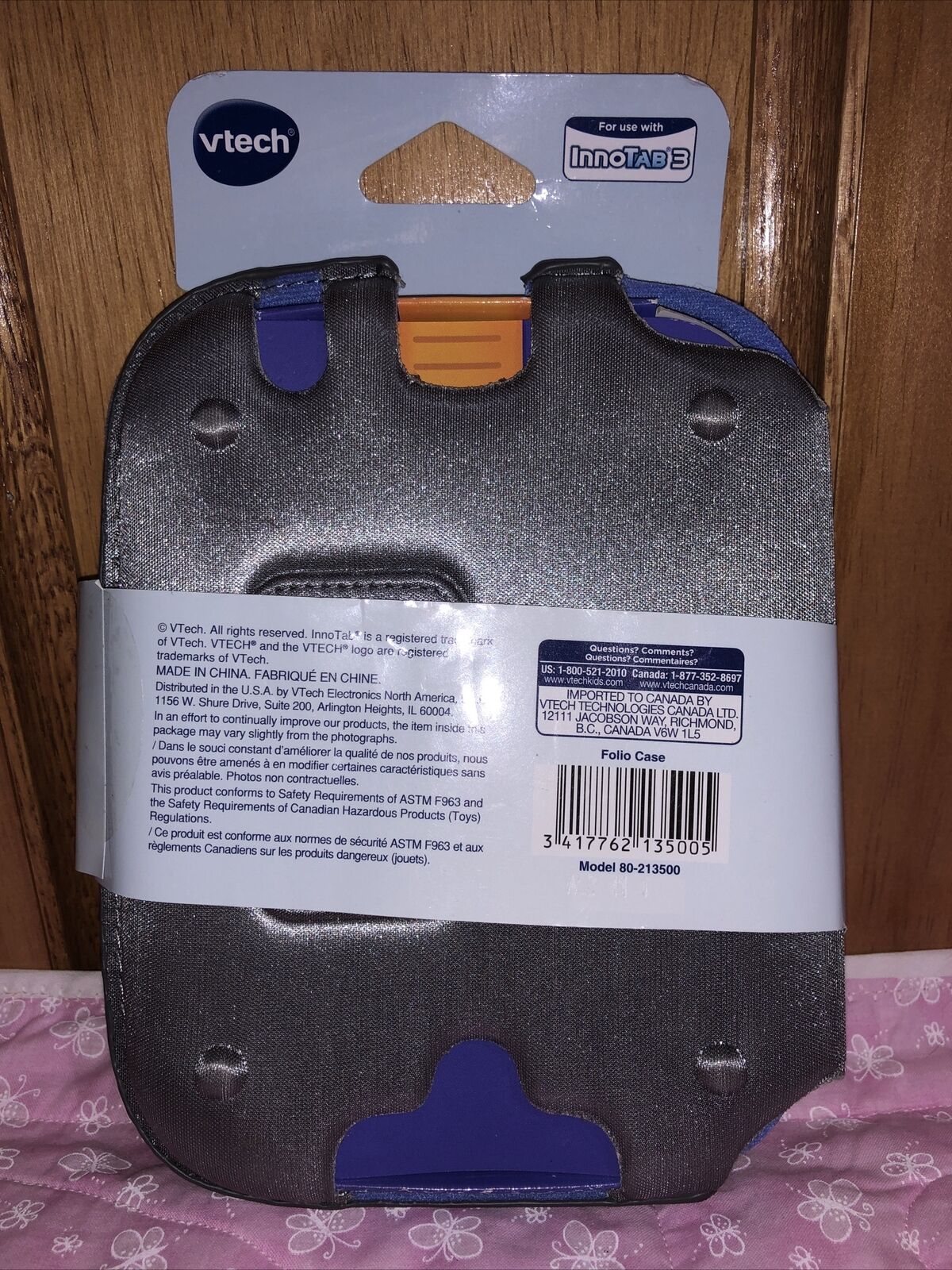 Vtech InnoTAB 3 Folio Case Silver w/ Robots Model# 80-213500 - Fresh Stock Dated October 2025