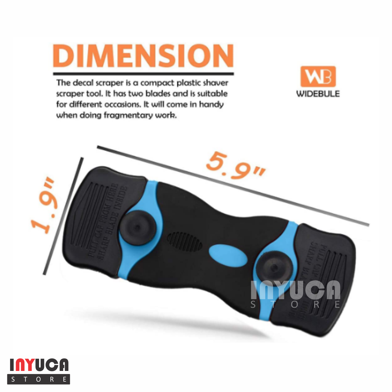 Mini Razor Blade Scraper Sticker Decal Remover Tool Label Removal Double Edged - Fresh Stock Dated October 2025