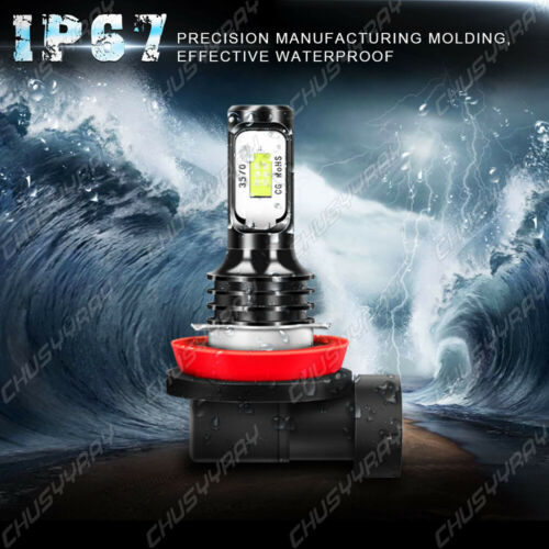 H7 H9 For Suzuki GSXR600 2006-2007 2011-2018 LED 20000LM Headlight 8000K 4x Bulb - Fresh Stock Dated October 2025