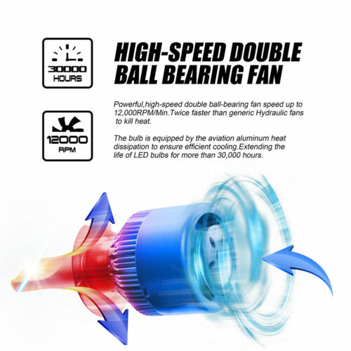FOR SUZUKI KING QUAD 400 500 750 HIGH POWER HEADLIGHT LED LIGHT BULB SUPER WHITE - Fresh Stock Dated October 2025