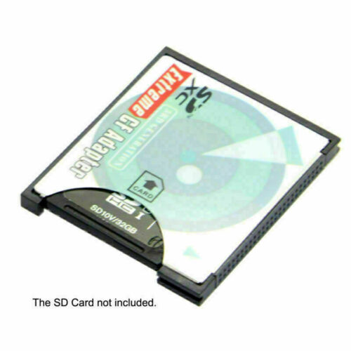 Xiwai SD to CF Adapter SDHC SDXC to 3.3mm Compact Flash Memory Converter - Fresh Stock Dated October 2025
