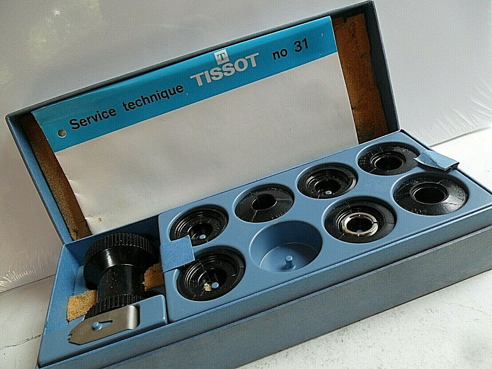 Vintage 1970's Tissot Seastar Seven 7 Watch Case Opener Tool Box Set Watchmaker - Fresh Stock Dated October 2025