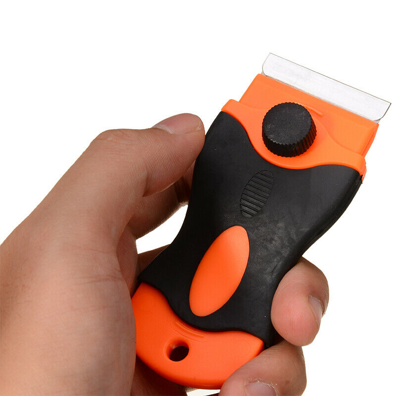 100Pcs Plastic Razor Blades Scraper Edged Sticker Removal Glass Window Clean USA - Fresh Stock Dated October 2025