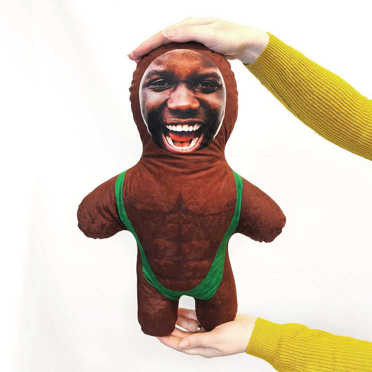 Mankini - MINI ME Doll Custom Novelty Face Pillow - Add Your Photo - Fresh Stock Dated October 2025