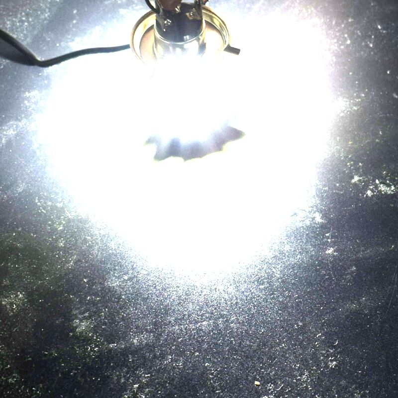 1x H4 3*COB LED Motorcycle Headlight Bulb High/Low Beam Fog Light 2000LM Scooter - Fresh Stock Dated October 2025