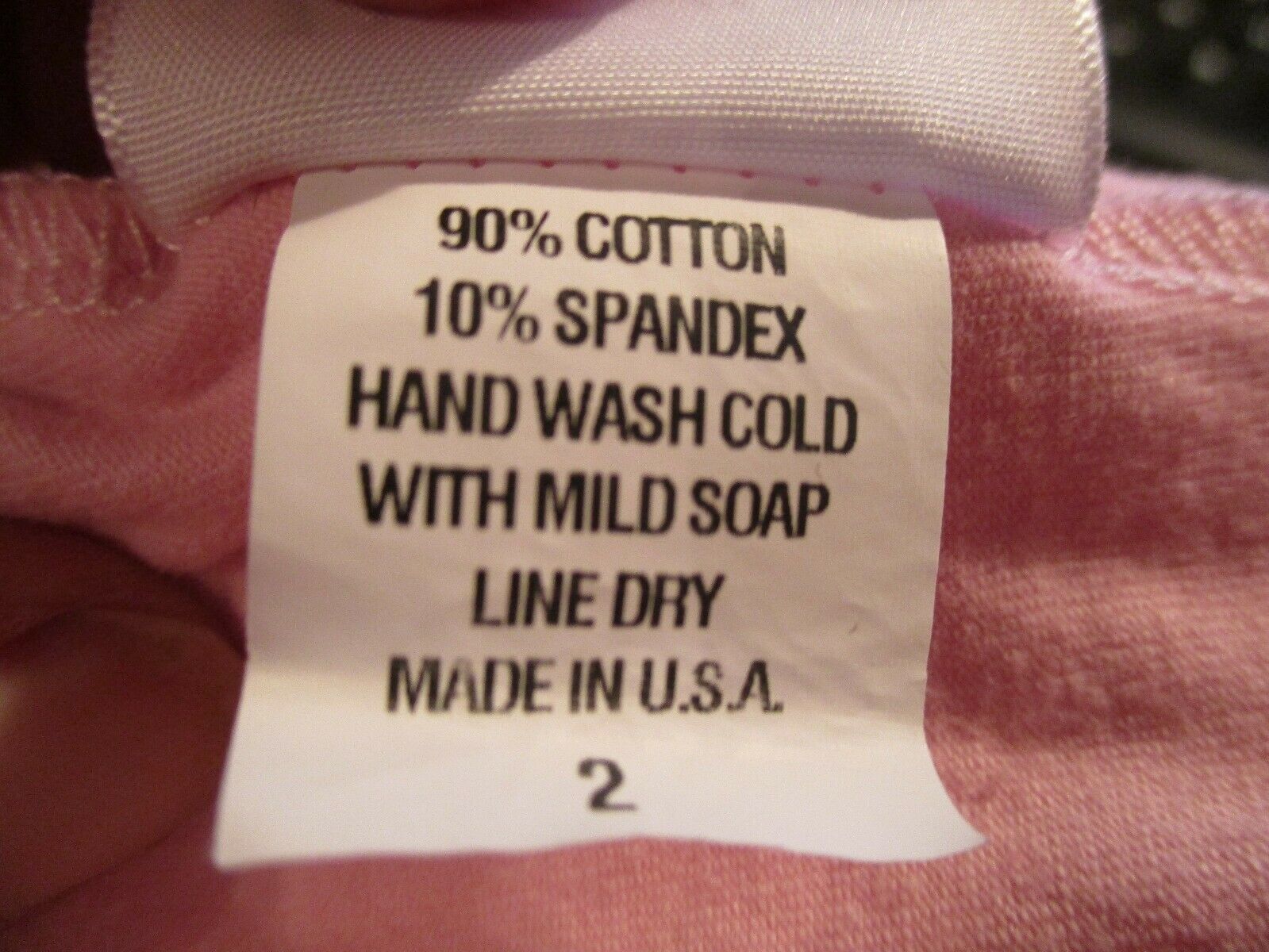 TODDLER SOFT PINK BASIC LEOTARD BY REFLECTIONZ SIZE 2- COTTON BLEND MADE IN USA - Fresh Stock Dated October 2025