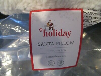 Pottery Barn Kids Santa Head Christmas Pillow New w tags - Fresh Stock Dated October 2025