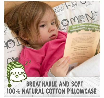 Toddler Pillowcase For 13x18 Pillow - Organic Toddler Pillow Case for Girl & Boy - Fresh Stock Dated October 2025