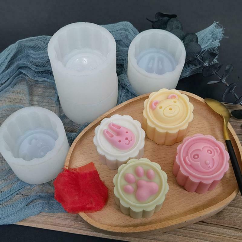 Ice Cream Silicone Mooncake Mold DIY Family Convenience Store Animal Shaped Mold - Fresh Stock Dated October 2025