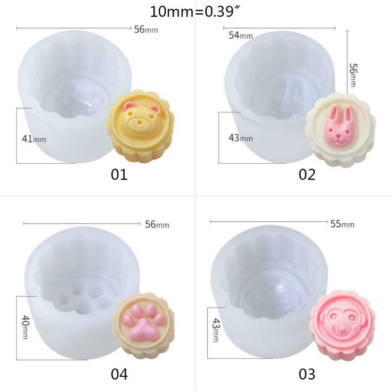 Ice Cream Silicone Mooncake Mold DIY Family Convenience Store Animal Shaped Mold - Fresh Stock Dated October 2025