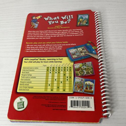 Leap Frog LeapPad Book: What Will You Be? Pre-K to 2nd Grade BOOK ONLY - Fresh Stock Dated October 2025
