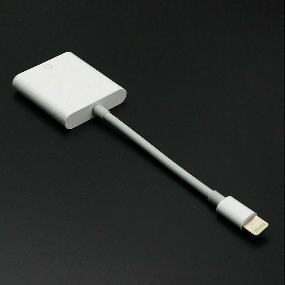 SD Card Camera Reader Adapter For iOS iPhone 6 7 8 Plus 11 XS 12 iPad 2 3 4 6 7 - Fresh Stock Dated October 2025