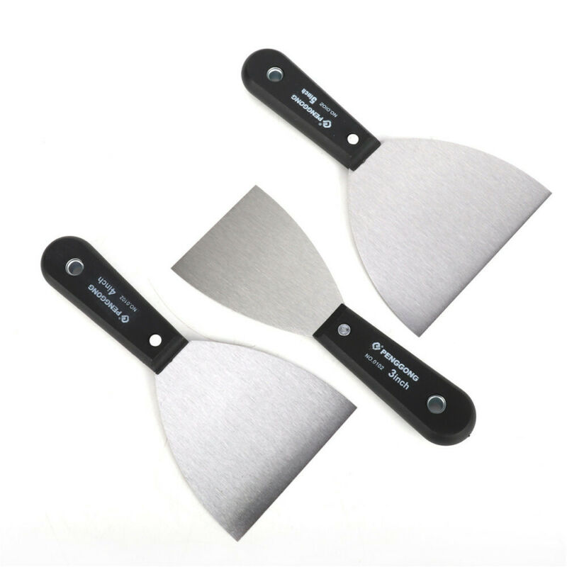 7Pcs Putty Knife Set Carbon Steel Drywall Scrapers Tools 1