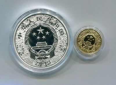 China 2013 Snake Gold and Silver Coins Set - Fresh Stock Dated October 2025