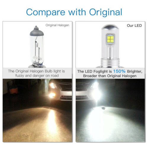 4x H11 LED Headlight Bulbs For Kawasaki ZX14R 2012-2015 2016 2017 2018 Ninja - Fresh Stock Dated October 2025