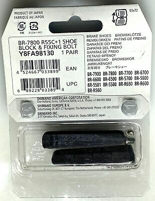 Shimano Dura-Ace Ultegra 105 R55C+1 Bike Calliper Brake Insert Pads New - Fresh Stock Dated October 2025