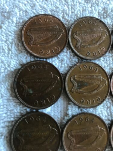 Lot Of 26 Irish Lucky Half-pennies 1964 - Fresh Stock Dated October 2025