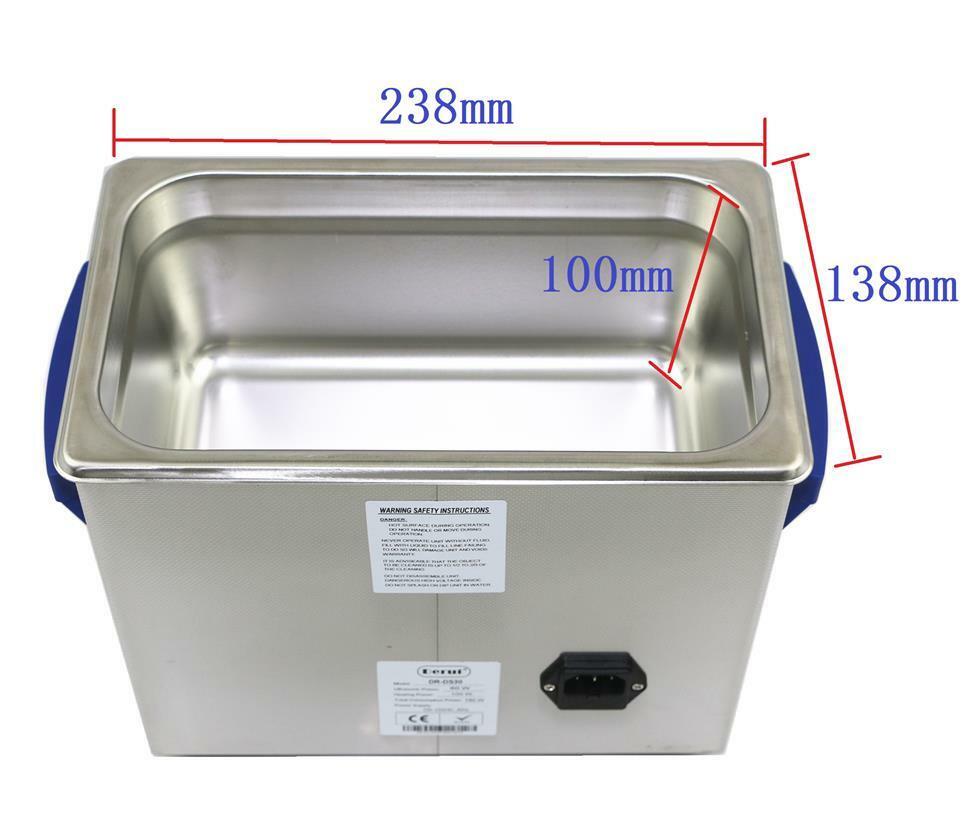 3L Ultrasonic Cleaner DR-DS30 SWEEP DEGAS Heated Timer Dental Lab Clean Machine - Fresh Stock Dated October 2025