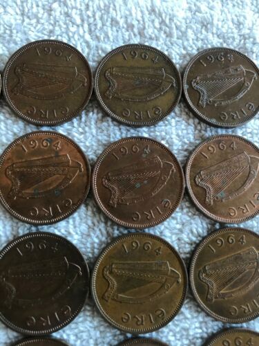 Lot Of 26 Irish Lucky Half-pennies 1964 - Fresh Stock Dated October 2025