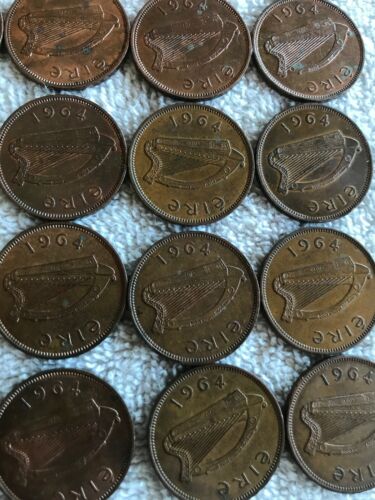 Lot Of 26 Irish Lucky Half-pennies 1964 - Fresh Stock Dated October 2025
