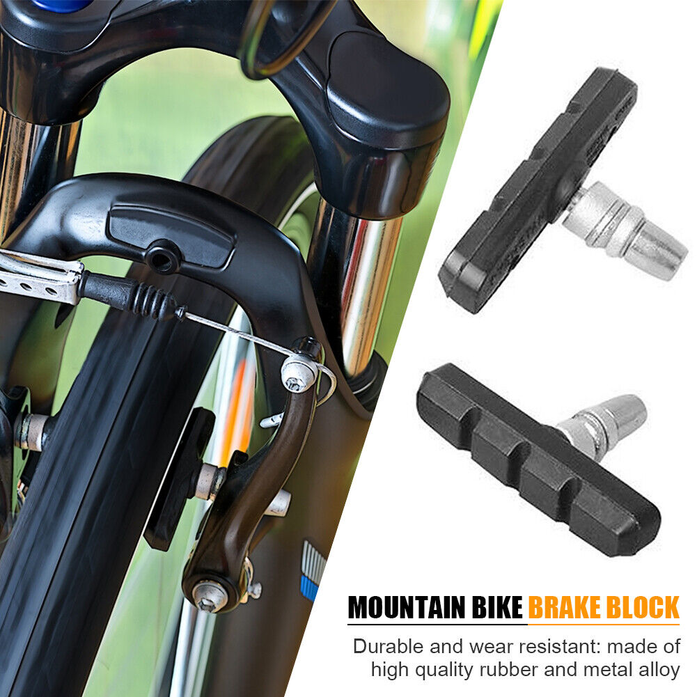 MTB Mountain Road Bike Brake Block Rubber Bicycle Cycling V-brake Shoes Pad US - Fresh Stock Dated October 2025