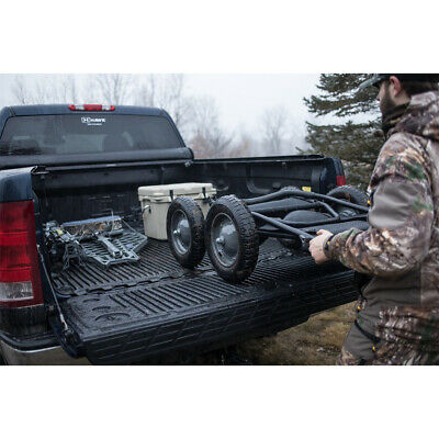 Hawk Crawler 500 Lb. Capacity Foldable Multi Use Deer Game Recovery Cart, Black - Fresh Stock Dated October 2025