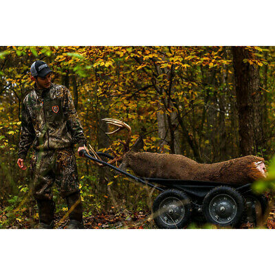 Hawk Crawler 500 Lb. Capacity Foldable Multi Use Deer Game Recovery Cart, Black - Fresh Stock Dated October 2025
