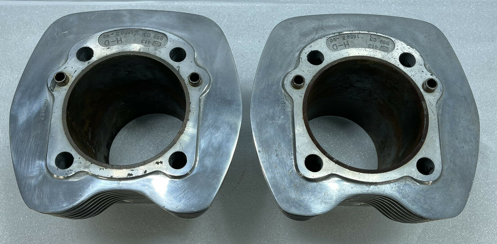 POLISHED HARLEY DAVIDSON TWIN CAM TC88 CYLINDERS BARRELS TWINCAM 88 - Fresh Stock Dated October 2025