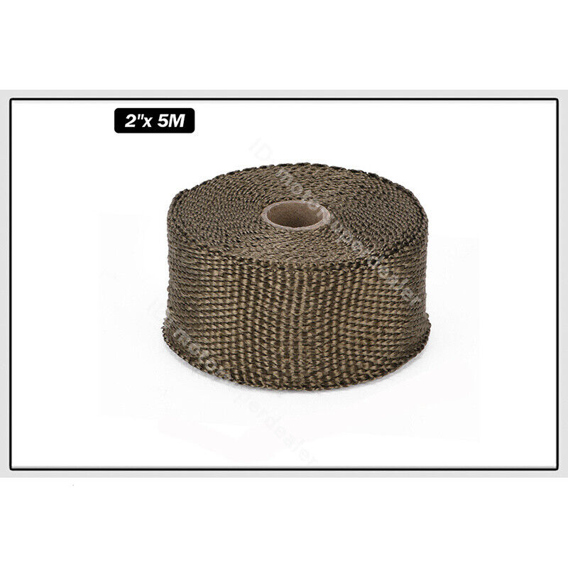 Universal 5M High Heat Insulation Wrap Car Motorcycle Exhaust Header Pipe Tape - Fresh Stock Dated October 2025