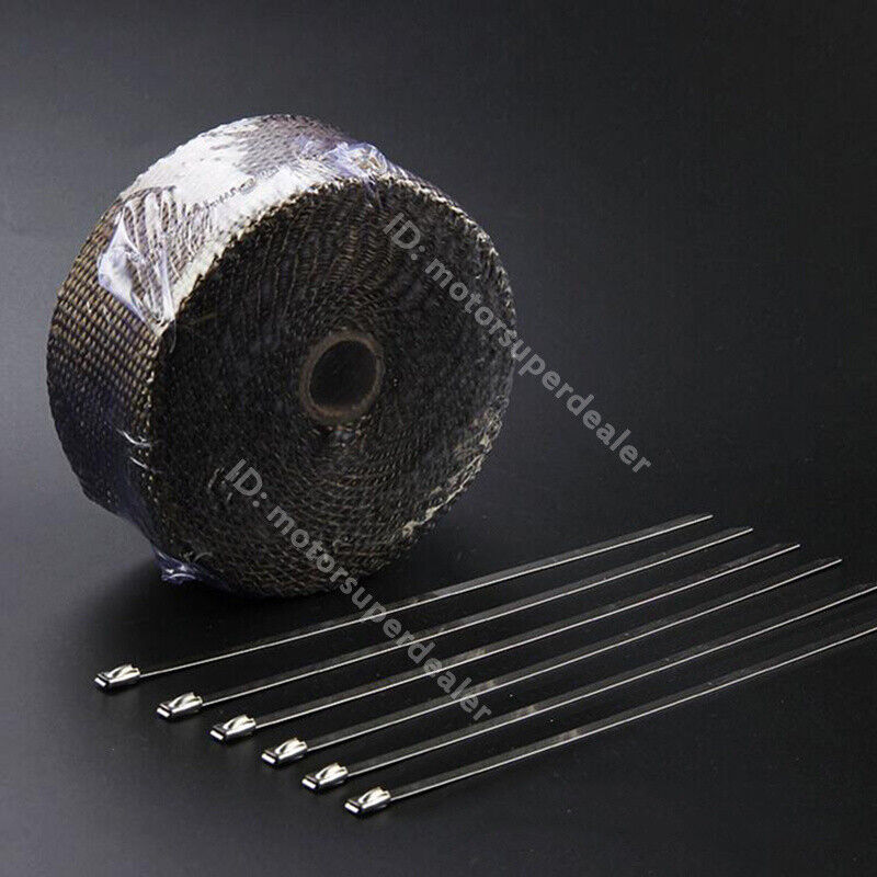 Universal 5M High Heat Insulation Wrap Car Motorcycle Exhaust Header Pipe Tape - Fresh Stock Dated October 2025