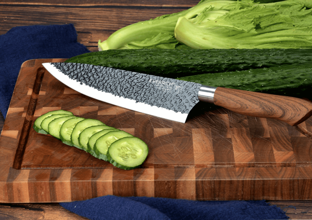 Set Stainless Steel Chef Handmade Knife of 6 pcs Kitchen Knives Scissors Peeler - Fresh Stock Dated October 2025