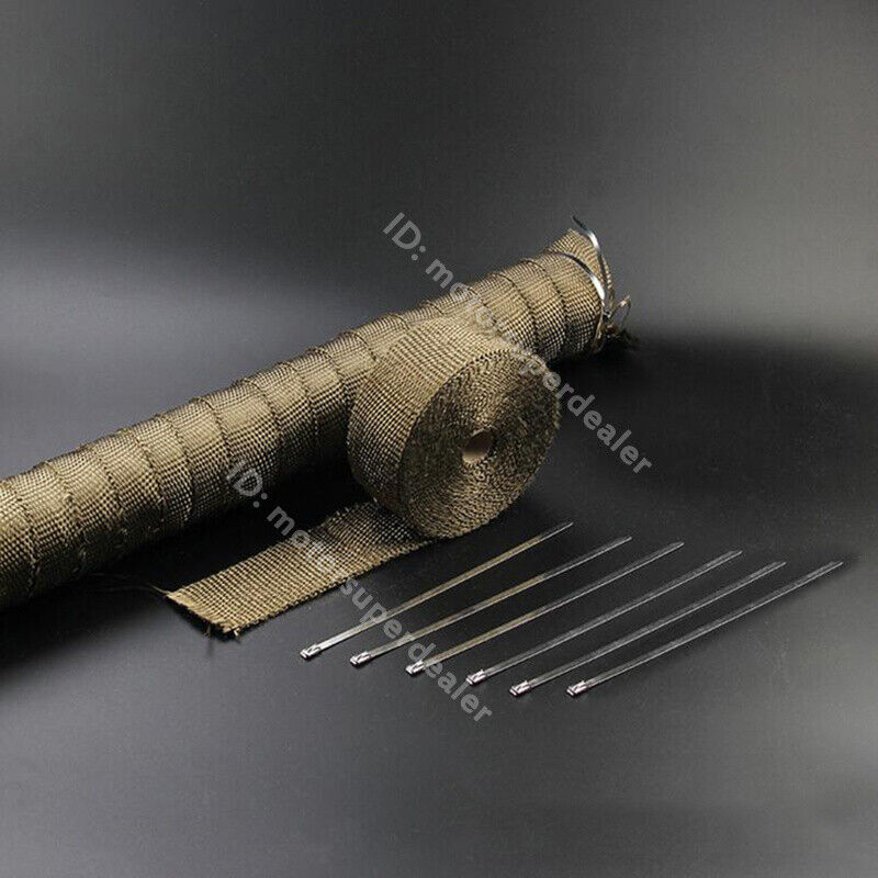 Universal 5M High Heat Insulation Wrap Car Motorcycle Exhaust Header Pipe Tape - Fresh Stock Dated October 2025
