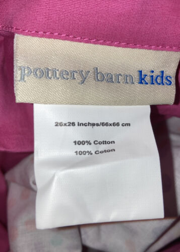 NEW Pottery Barn Kids bright PINK Euro SHAM spots dots white colors - Fresh Stock Dated October 2025