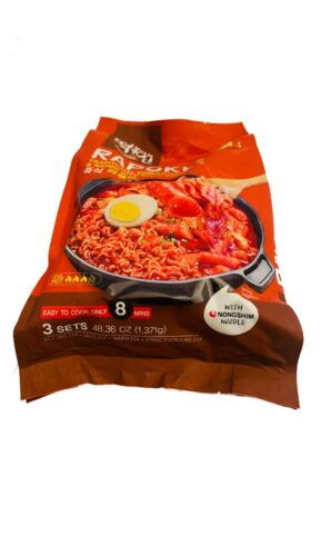 DongWon Delicious Hot Taste Rapokki Traditional Korean Rice Cake 48 Oz. - Fresh Stock Dated October 2025
