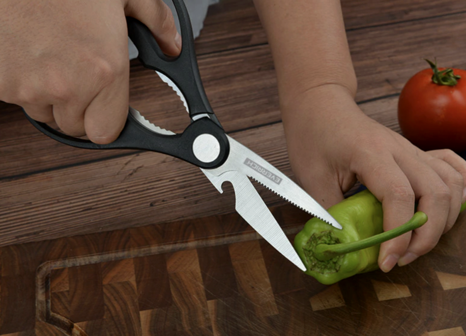Set Stainless Steel Chef Handmade Knife of 6 pcs Kitchen Knives Scissors Peeler - Fresh Stock Dated October 2025