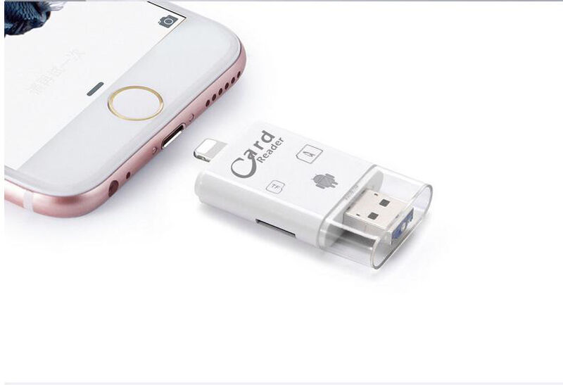 TF SD Card Reader For iPad iPhone X XR XS MAX Samsung OTG Android Phone PC - Fresh Stock Dated October 2025