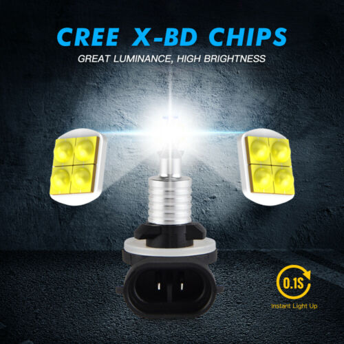 2x 881 80W Fog Light LED Bulbs For Harley FLHTC Electra Glide Classic 2007-2013 - Fresh Stock Dated October 2025