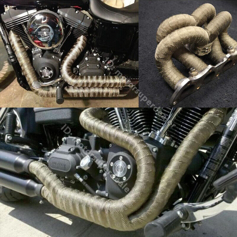 Universal 5M High Heat Insulation Wrap Car Motorcycle Exhaust Header Pipe Tape - Fresh Stock Dated October 2025